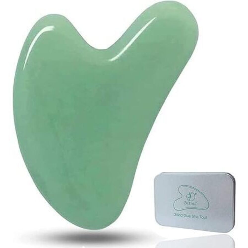 Gua Sha, Jade Stone Gua Sha Massage Tool, Guasha Tool For Face And Body Skin